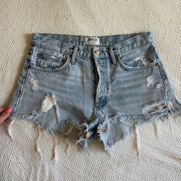 AGOLDE Parker Jean Shorts - Picture 4 of 7